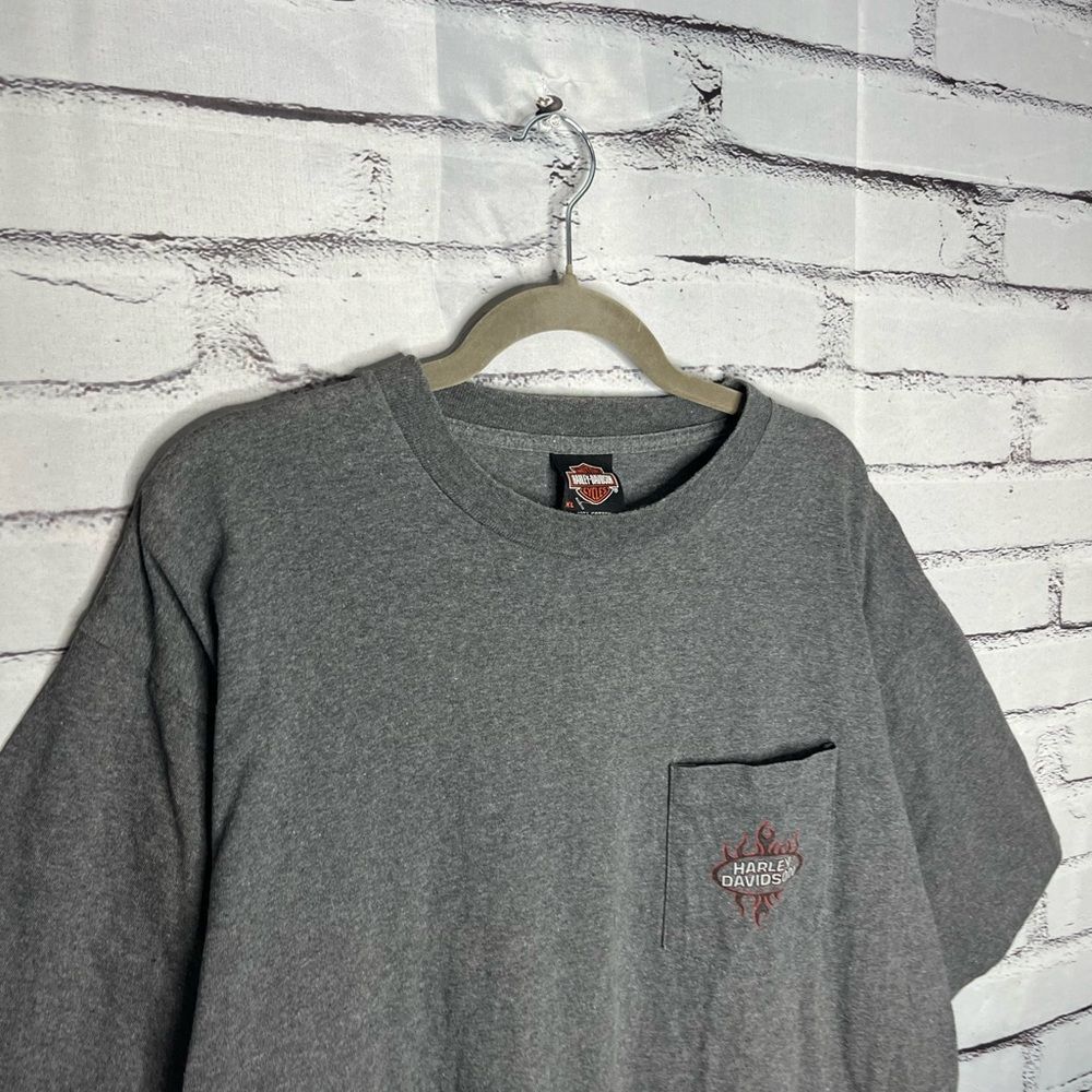 Harley Davidson XL Fresno California Graphic Tee Black Biker Vintage Streetwear - Picture 3 of 14